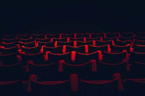 red chairs red and black theater seats cinema